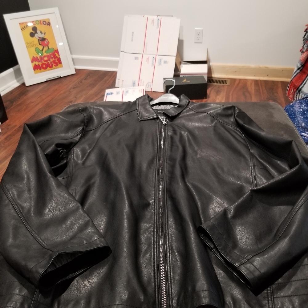 Big and tall leather jacket